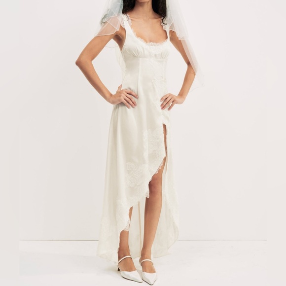 For Love and Lemons Clemence Maxi Cream Size Medium - Picture 14 of 14